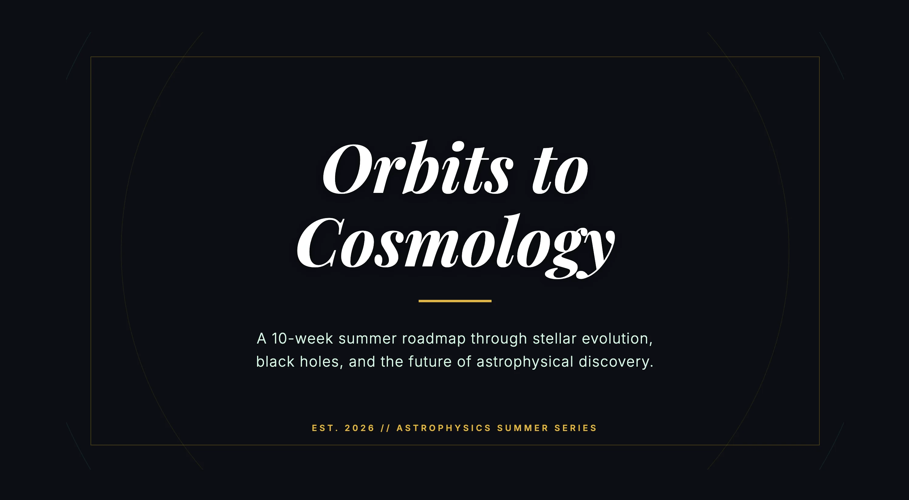 From Planets to Cosmology: How I Built a 10-Week Summer Astronomy Reading Group